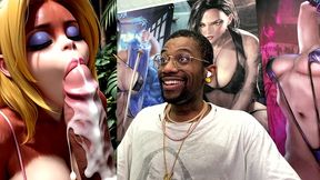 candy kong makes a hard cock cum hard ass fuck as she sucks it off, ai generated