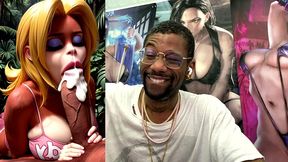 candy kong makes a hard cock cum hard ass fuck as she sucks it off, ai generated