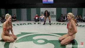 Tara Takes on Three as Isis Love Steps in and Brings a Hard Fisting to Tara's Shaved Pussy!