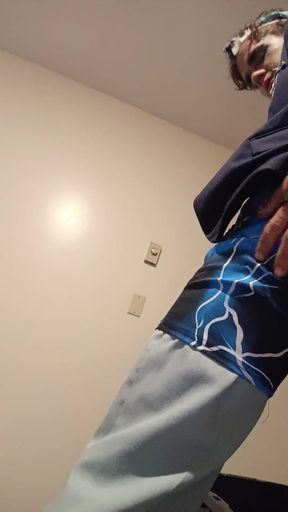 Hot lightning wolf twerking on the cam