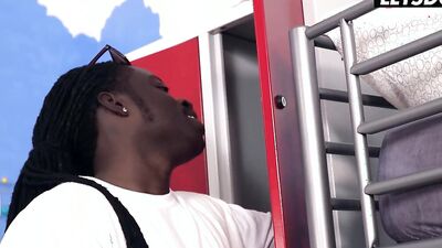 Freddy Gong, Eveline Dellai & Darrell Deeps explore BBC on vacation & share a hot load