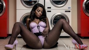 i cornered this wild ebony vixen and fucked her juicy ass hard, making her scream loudly with pleasure [ai]