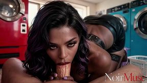 i cornered this wild ebony vixen and fucked her juicy ass hard, making her scream loudly with pleasure [ai]
