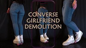 Girlfriend Converse Demolition (Vertical Version) - TamyStarly - Cock Balls Crush Trample, Shoejob, Bootjob, CBT, Ballbusting, Trampling, Stomping