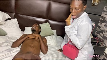 Pervert family nurse fucks bbc patient during home service