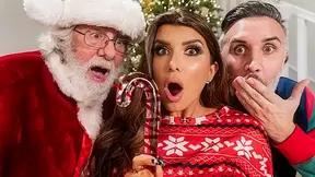 Claus Gets To Watch Video With Romi Rain, Keiran Lee - Brazzers