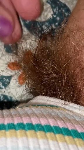 Super Thick and Long Plussy Hair Bush Closeup