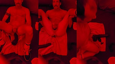 More Getting to Know My Hole - Taking Big Toys Staring into Mirror Over Bed