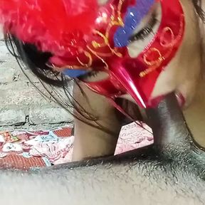 Sexy Queen blowjob cum in mouth