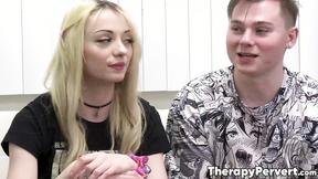 ”Teen step sister Cecelia Taylor shares her stepbrothers dick with MILF therapist”