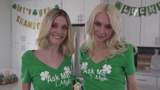 Two wild sluts getting proper crazy with his boner