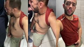 orgia de sexo gay latino so desconhecidos, sem camisinha no banheiro da rodoviaria. - ep01