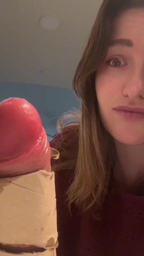 My Step-stepbrother Got His Cock Stuck! Step-stepsister Edging Fantasy