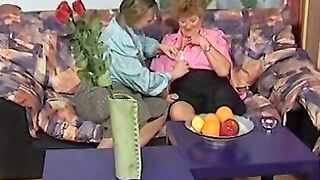 Lesbo grannies! Licked a vagina for the first time at