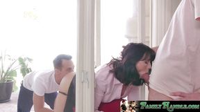 Curvy MILF enjoys dual penetration in a wild &mdash;  intense session