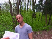 BIGSTR - Construction Worker Sucks A Delicious Cock In The Forest With The Bird Sounds All Around