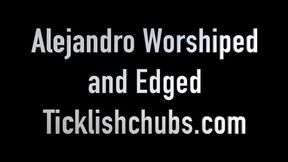 Straight Guy Alejandro Bound, Feet Worshiped, Cock Edged and Pleasured to Orgasm and Post Orgasm (1080pHD)