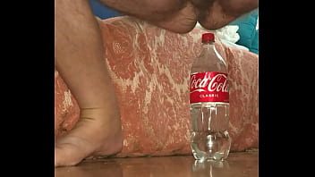 1.25 Litre drink Bottle 23.5 cm deep in my Ass again.