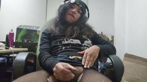 Trans Big Dick GF Feels Horny at Night