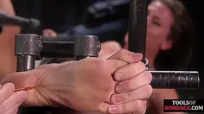 BDSM submissive predicament bondage MILF feet whipped