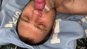 hot meeting with step daddy and cum on his face