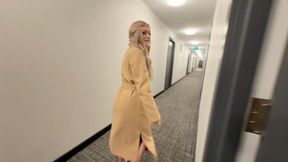 Sex in a public stairs