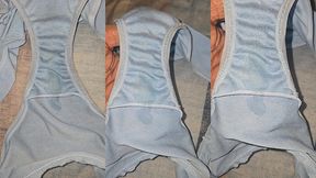 sniff & suck wife pee stain panty