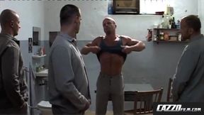 Cazzofilms: fucked by three prisoners