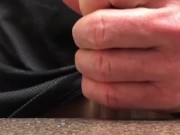 Watch me try to Cum handsfree using my electric toothbrush, using my cum as toothpaste again