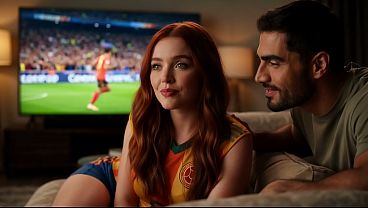 MY REDHEAD STEPSISTER WAS WATCHING THE WORLD CUP QUALIFIERS, AND I MANAGED TO SEDUCE HER INTO HAVING SEX WITH ME (IA)