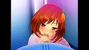 Miracle Bitch Idol Rides 3D Hentai Dick With Seductive Moans