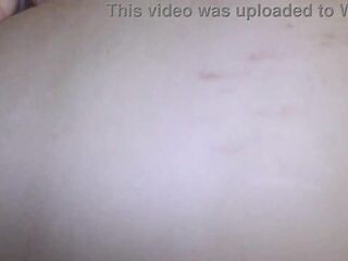 Cuckold POV: I caught my wife with a large preggy abdomen with a cum filled shaggy pussy