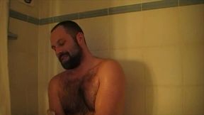 fucked in toilett by a sexy bear at the hotel