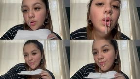 Snot on a piece of paper