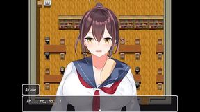 Querendo ajudar um colega, a presidente sobe uma escada e mostra a sua calcinha - The Class President Can'_t Get Discouraged! - Parte 1