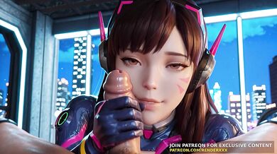 Overwatch 3D Animation Dva Needs Your Big Cock