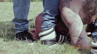 Interracial Gangbang, Dominanz, gehämmert – intensiver Anal-Gangbang für den tätowierten Amateur Aj Alexander und Master Aaron mit gepierctem, großem schwarzen Schwanz