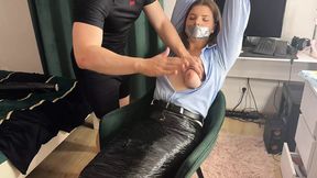 'Bondage babe gets off on being bound &mdash;  gagged &mdash;  and dominated'