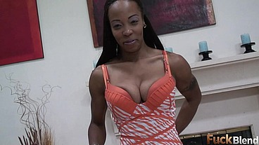 Black Babe Destiny Day Juicy Ass and White Cock Hunger