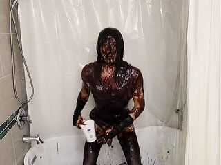 WAM Chocolate and fluff overspread sissy crossdresser