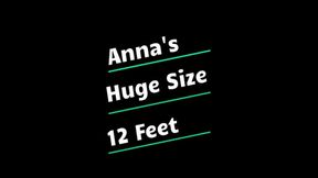 Anna's Huge Size 12 Feet! (Small)