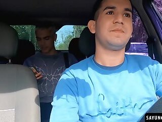 Edipo Rey got into the wrong ride and got fucked Leo Blue fat dick