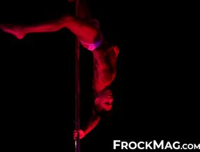 Hot and passionate pole dancing by sexy world class pole dancer Blaine Petrovia