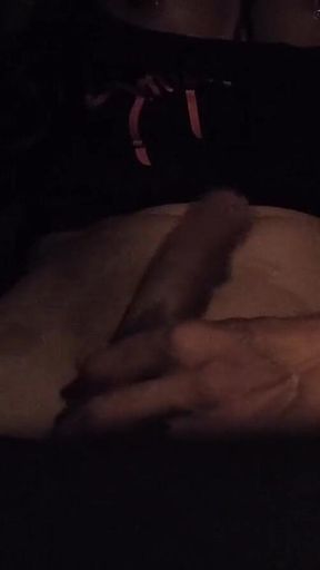 Wife Drives Me Around Town While I Jerk My Cock with My Tits Out