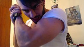 Hairy Guy Does Camera Show with Some Ass