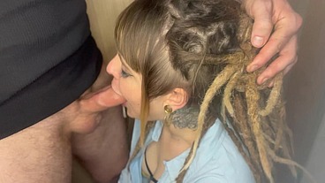 BLUE T-SHIRT SLOPPY FACEFUCK