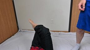 Dylan stomps my balls during foot worship (1080)