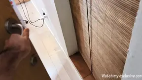 Step sister caught masturbating and covered in cum