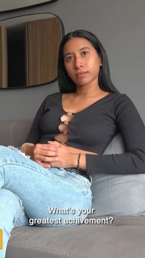 Big Fat Booty Latina Teen Climbs On Top &amp; Rides BWC Producer Til He Cums   Clip 1