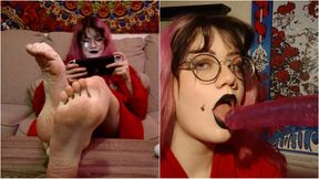 You wanna fuck? haha no but you can watch my feet